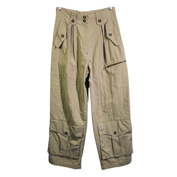 IVAN GRUNDAHL Pants 8 Cargo Utility Unique Oversized‎ Pockets Darted Artsy - Picture 1 of 13